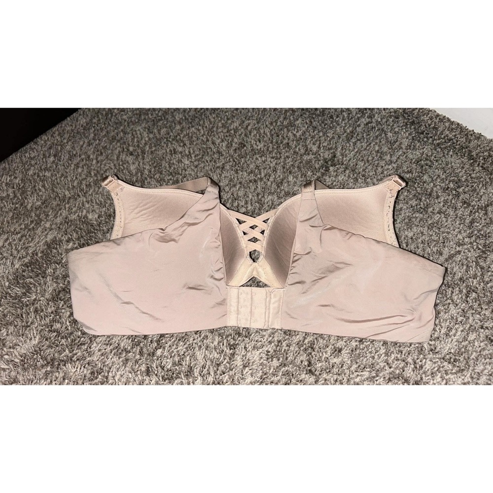 TORRID X & O PLUNGE PUSH UP CORSET NUDE BRA BACK SMOOTHING 42B - Picture 3 of 3
